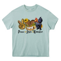 Arona Peace Love Rooster Heavy Core Tee - LillyAllenDesigns