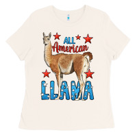 Bone All American Llama Ladies Tee - LillyAllenDesigns