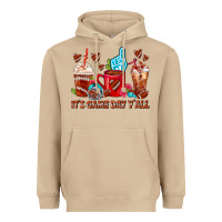 Mushroom American Football Coffee Cup Heavyweight Hoodie - FaDigitalArtStudio