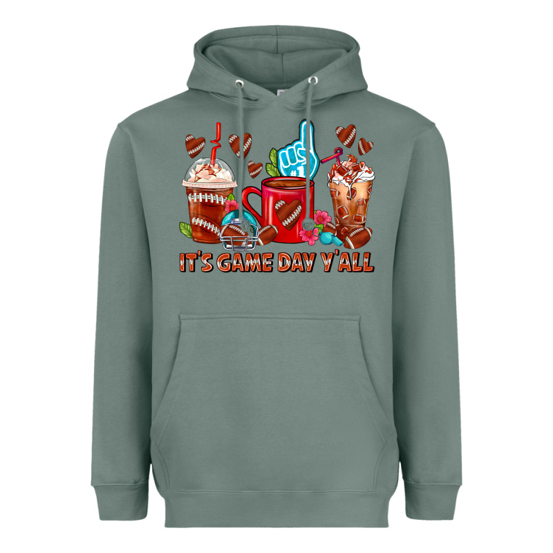 American Football Coffee Cup Heavyweight Hoodie by FaDigitalArtStudio | Teevron