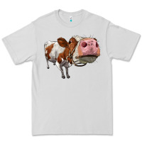 Dove Grey cute simmental cow Premium Tee - LillyAllenDesigns