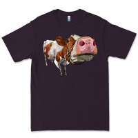 Plum cute simmental cow Premium Tee - LillyAllenDesigns