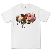 White cute simmental cow Premium Tee - LillyAllenDesigns
