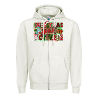 Oatmeal Heather christmas spirit activate Zipper Hoodie - CowGirlArtShop