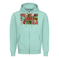 Seafoam christmas spirit activate Zipper Hoodie - CowGirlArtShop