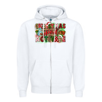 White christmas spirit activate Zipper Hoodie - CowGirlArtShop
