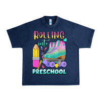 Navy rolling into preschool Urban Heavy Tee - BundleAndBundleShop