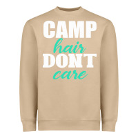 Mushroom Camp Hair Don't Care Black Heavyweight Sweatshirt - Bettercallsaul