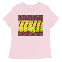 Bubblegum Pink mardi gras bead leopard Ladies Tee - BarkalooDesign