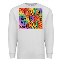 Dove Grey Pride love is love Premium Sweatshirt - FaDigitalArtStudio