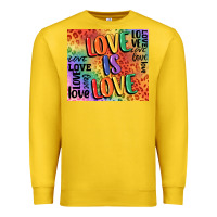 Lemon Pride love is love Premium Sweatshirt - FaDigitalArtStudio