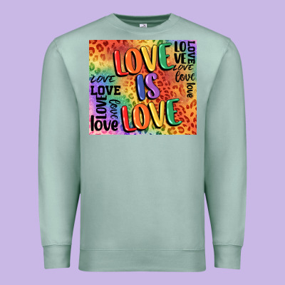 Pride Love Is Love Premium Sweatshirt Designed By Fadigitalartstudio