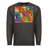 Smoke Pride love is love Premium Sweatshirt - FaDigitalArtStudio