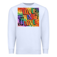 White Pride love is love Premium Sweatshirt - FaDigitalArtStudio