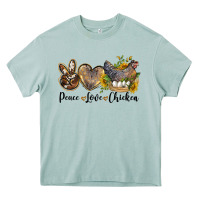 Arona Western Peace Love Chickens Heavy Core Tee - LillyAllenDesigns