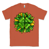 Copper St. Patricks Sunflower With Clover Classic Tee - BundleAndBundleShop