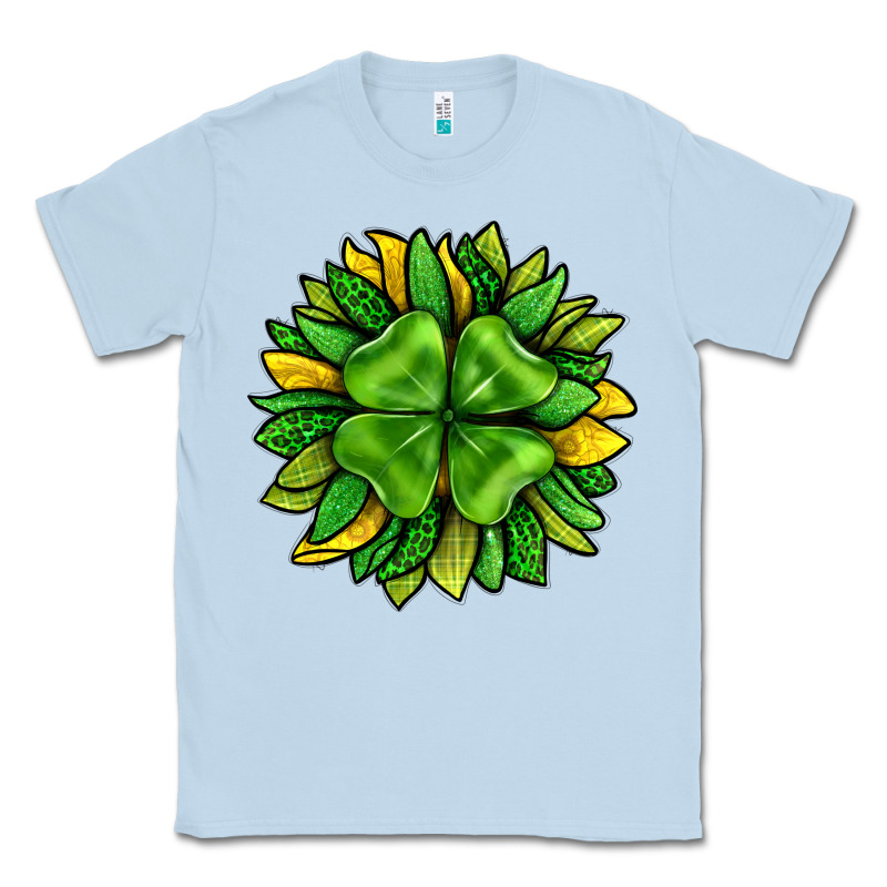 St. Patricks Sunflower With Clover Classic Tee by BundleAndBundleShop | Teevron