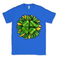 True Royal St. Patricks Sunflower With Clover Classic Tee - BundleAndBundleShop