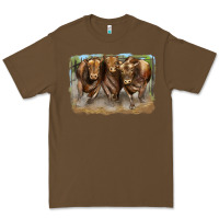 Cacao 3 red angus bulls Premium Tee - LillyAllenDesigns