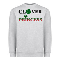 Heather Grey Clover Princess Heavyweight Sweatshirt - Bettercallsaul
