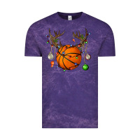 Cloud Purple Basketball Horn Christmas Vintage Tee - BundleAndBundleShop