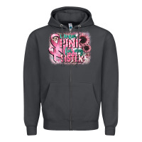 Smoke i wear pink for my sister Zipper Hoodie - CowGirlArtShop