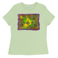 Matcha mardi gras background Ladies Tee - BarkalooDesign