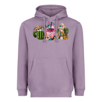 Lavender Mexican Day Of The Dead Coffee Cups Heavyweight Hoodie - FaDigitalArtStudio