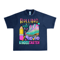 Navy rolling into kindergarten Urban Heavy Tee - BundleAndBundleShop