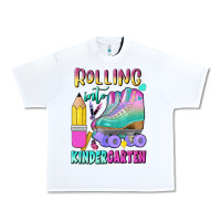 White rolling into kindergarten Urban Heavy Tee - BundleAndBundleShop