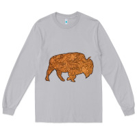 Moon Dust Western Vintage Bison Silhouette Long Sleeve Tee - Bettercallsaul