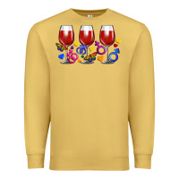 Antique Gold pride wine cups Premium Sweatshirt - FaDigitalArtStudio