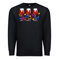 Black pride wine cups Premium Sweatshirt - FaDigitalArtStudio