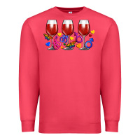 Cardinal pride wine cups Premium Sweatshirt - FaDigitalArtStudio
