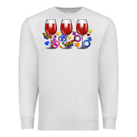 Oatmeal Heather pride wine cups Premium Sweatshirt - FaDigitalArtStudio