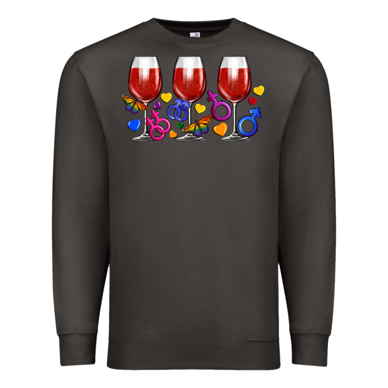 Pride Wine Cups Premium Sweatshirt by FaDigitalArtStudio | Teevron