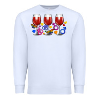 White pride wine cups Premium Sweatshirt - FaDigitalArtStudio