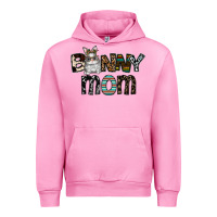 Fuchsia Pink bunny mom Urban Hoodie - CowhideDigitalArt