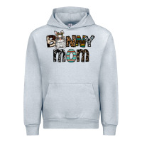 Heather Grey bunny mom Urban Hoodie - CowhideDigitalArt