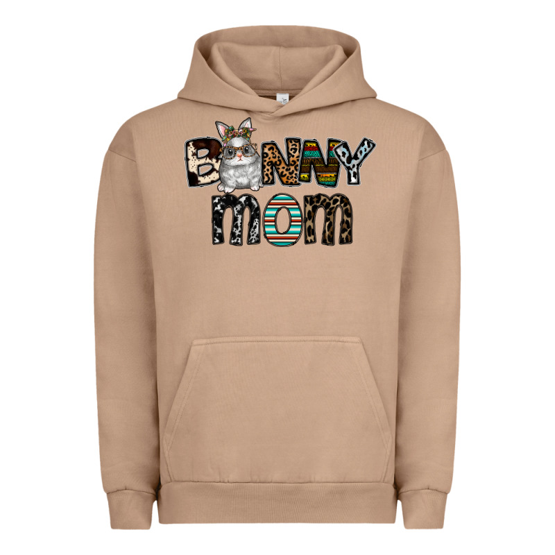 Bunny Mom Urban Hoodie by CowhideDigitalArt | Teevron