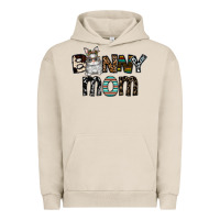 Pigment French Oak bunny mom Urban Hoodie - CowhideDigitalArt