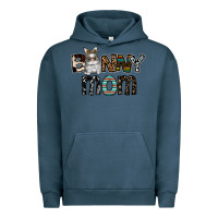 Pigment Midnight Navy bunny mom Urban Hoodie - CowhideDigitalArt