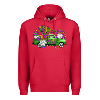Cardinal mardi gras gnomes truck Premium Hoodie - OliviaCreatesArt