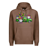 Chestnut mardi gras gnomes truck Premium Hoodie - OliviaCreatesArt