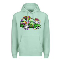 Seafoam mardi gras gnomes truck Premium Hoodie - OliviaCreatesArt