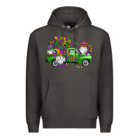 Smoke mardi gras gnomes truck Premium Hoodie - OliviaCreatesArt