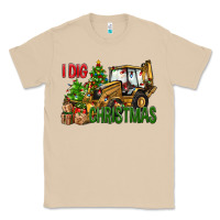 Mushroom I Dig Christmas Backhoe Loader Classic Tee - BundleAndBundleShop