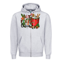 Heather Grey but first cocoa Zipper Hoodie - CowGirlArtShop