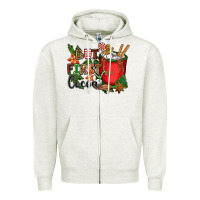 Oatmeal Heather but first cocoa Zipper Hoodie - CowGirlArtShop