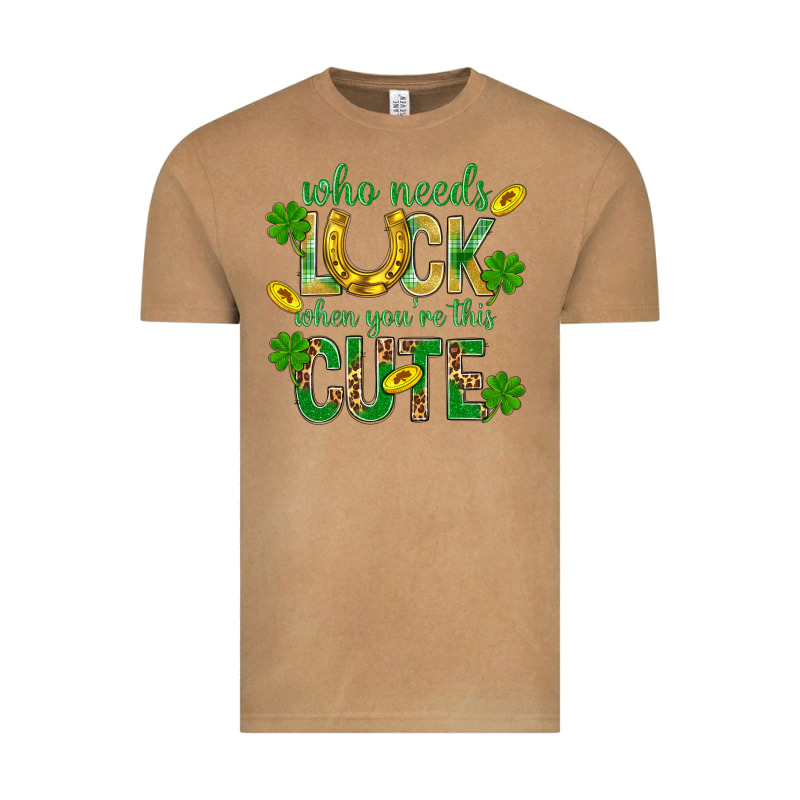 Who Needs Luck When You're This Cute St. Patricks Vintage Tee by BundleAndBundleShop | Teevron